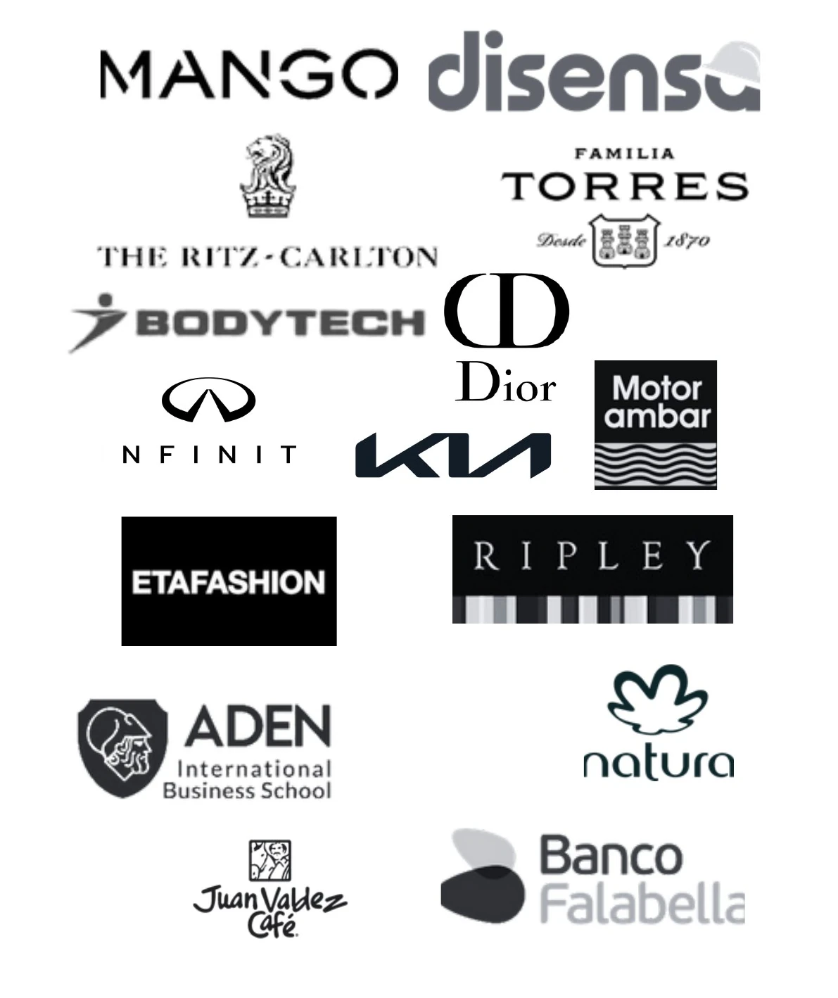 Logos de clientes del exterior
