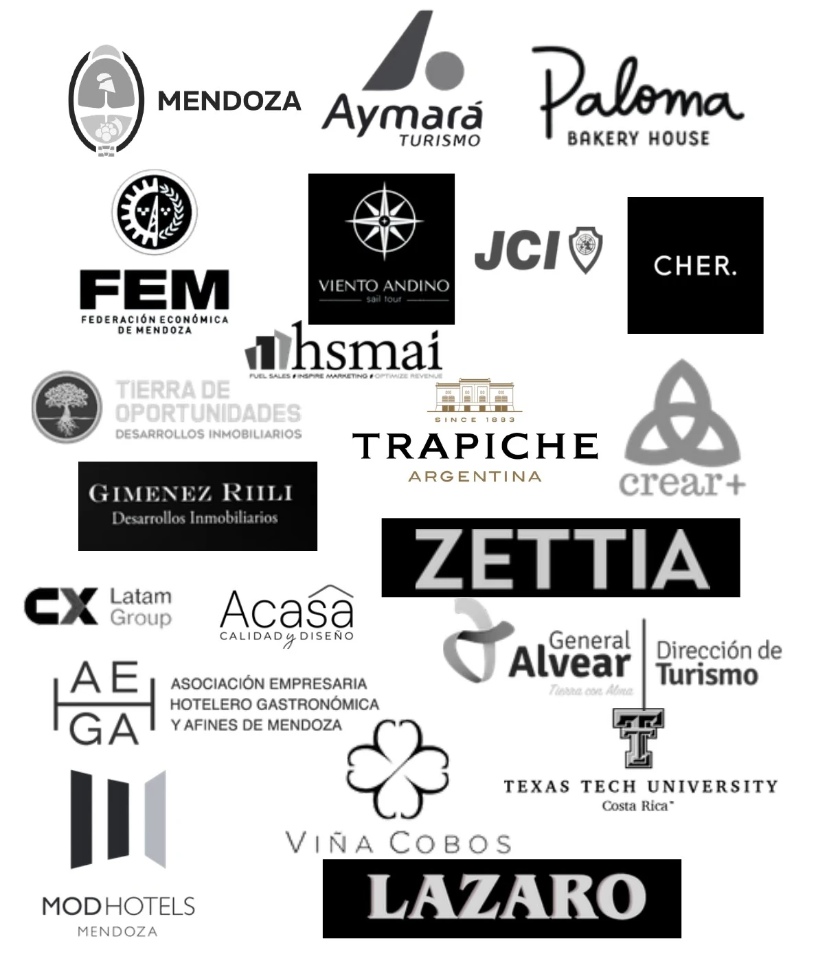 Logos de clientes de Mendoza
